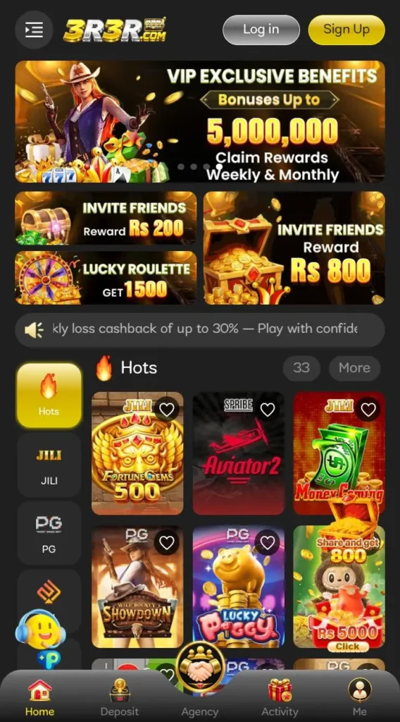 3R 3R Game interface