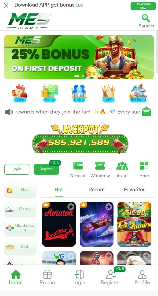ME5 Game interface